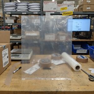 (100) 8x 10 Clear Reusable Shipping Sleeve Open End  Transparent
